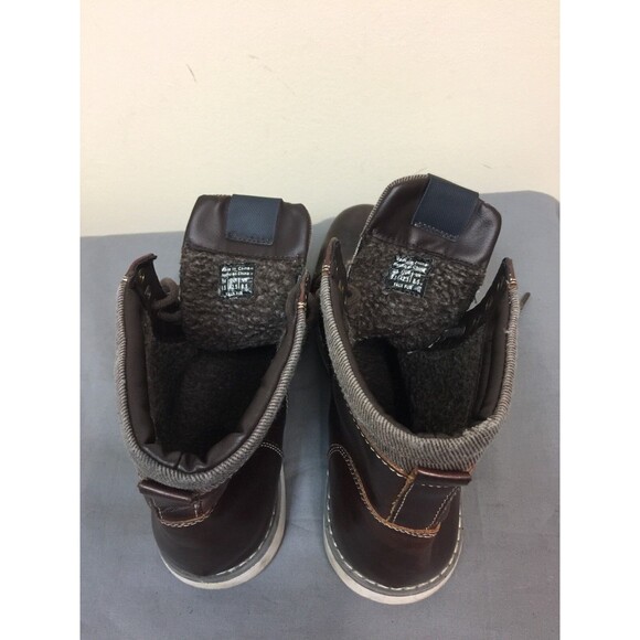 Call it Spring Men winter faux fur lining boots brown size 9.5 - Picture 8 of 11